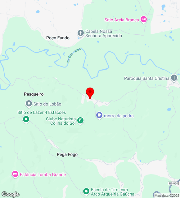 Mapa da localização