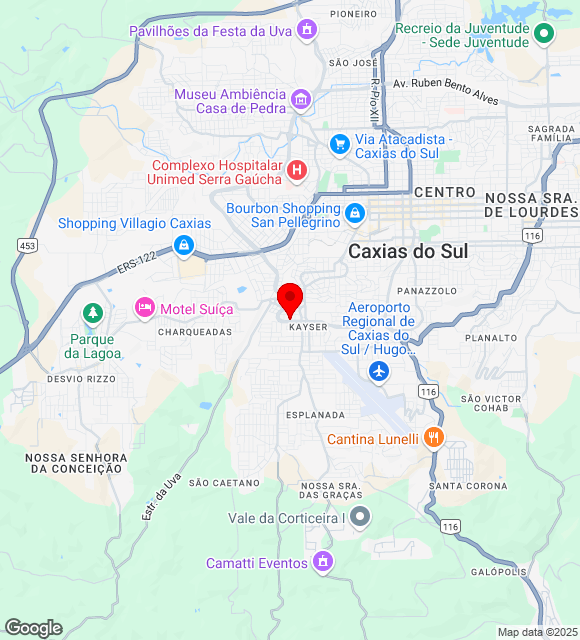 Mapa da localização