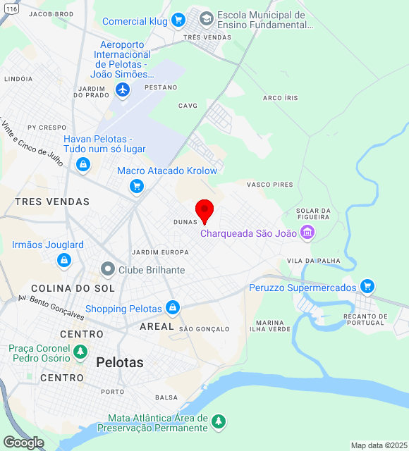 Mapa da localização