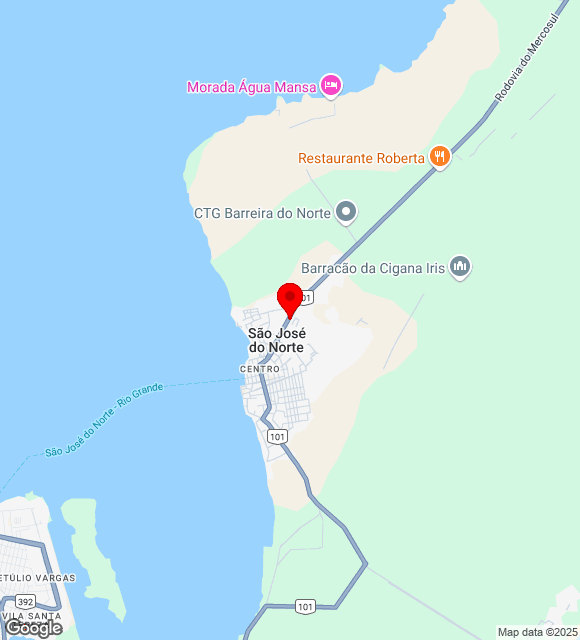 Mapa da localização