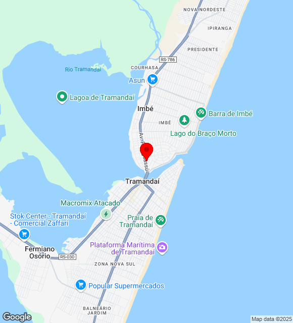 Mapa da localização