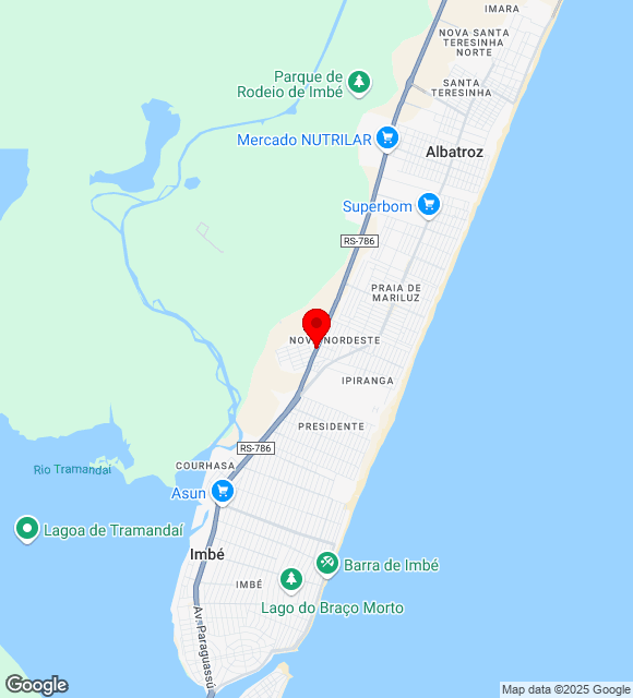 Mapa da localização