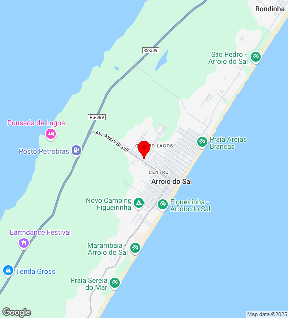 Mapa da localização