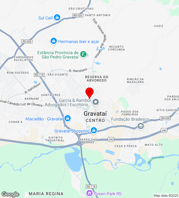 Mapa da localização