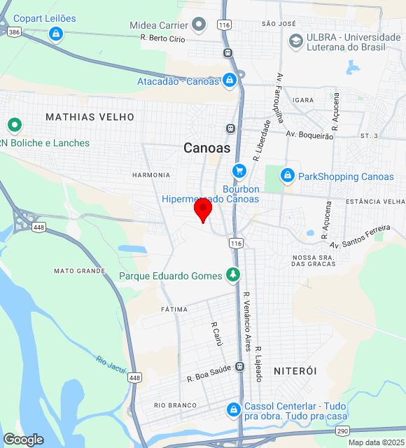 Mapa da localização