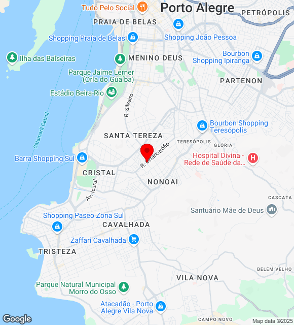 Mapa da localização
