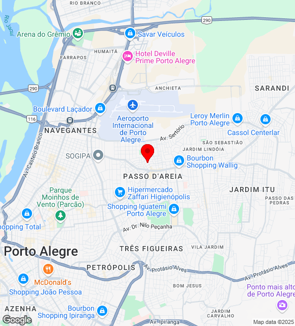 Mapa da localização