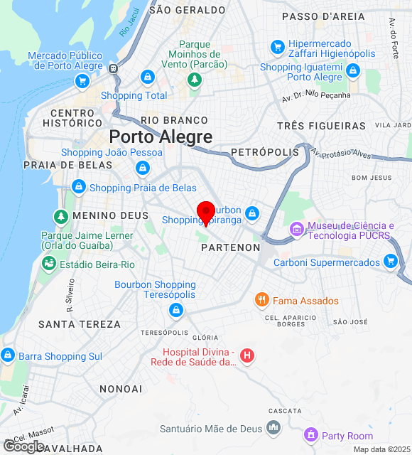 Mapa da localização