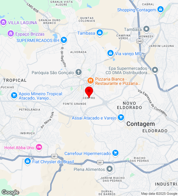 Mapa da localização