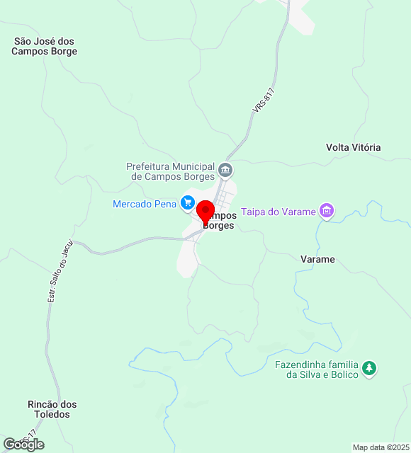 Mapa da localização