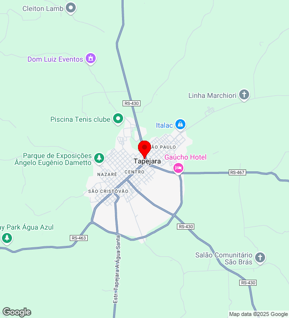 Mapa da localização