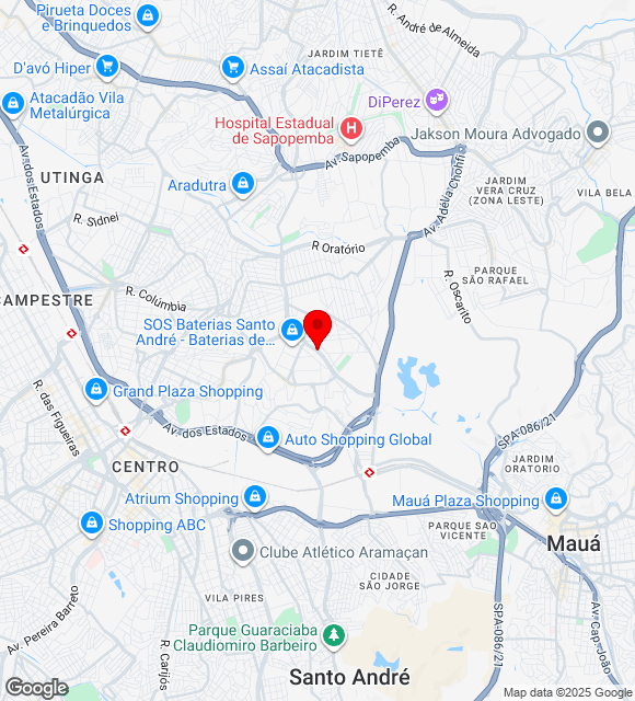 Mapa da localização