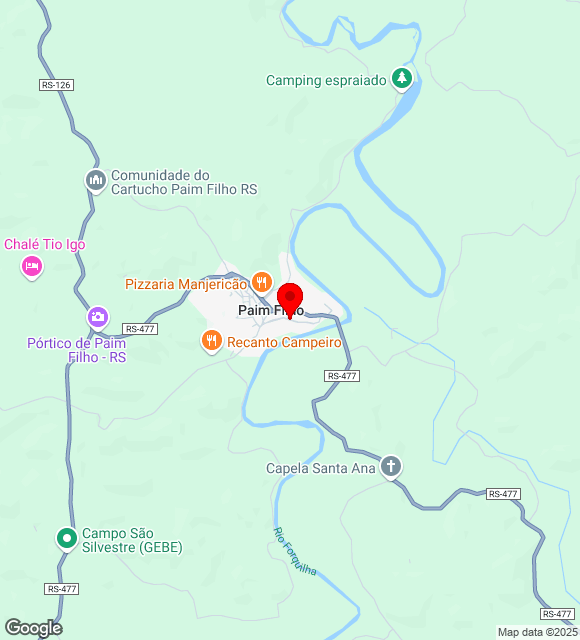 Mapa da localização