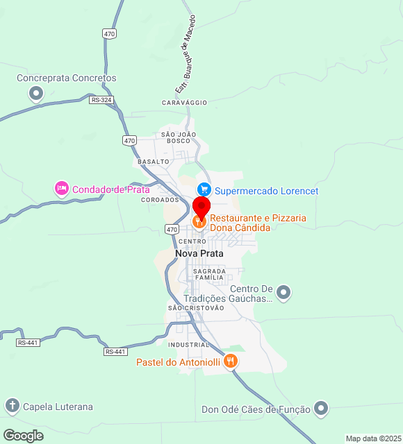 Mapa da localização