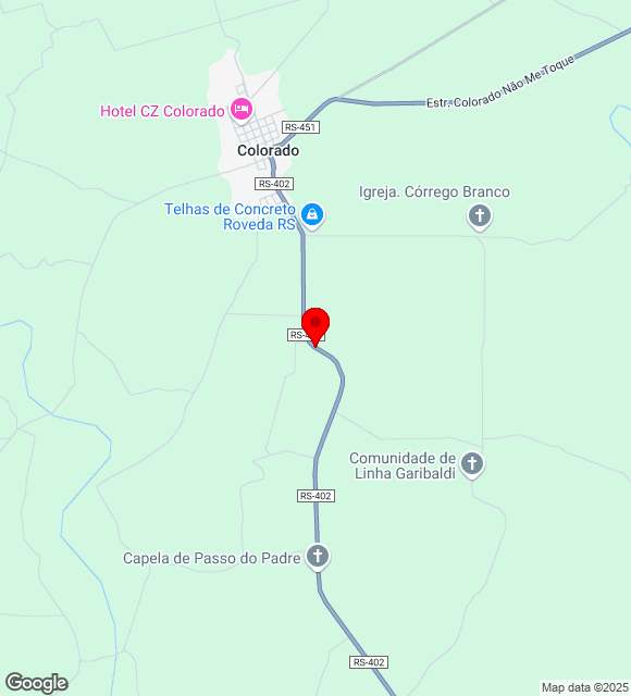Mapa da localização