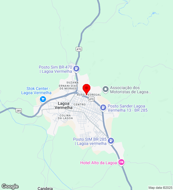 Mapa da localização