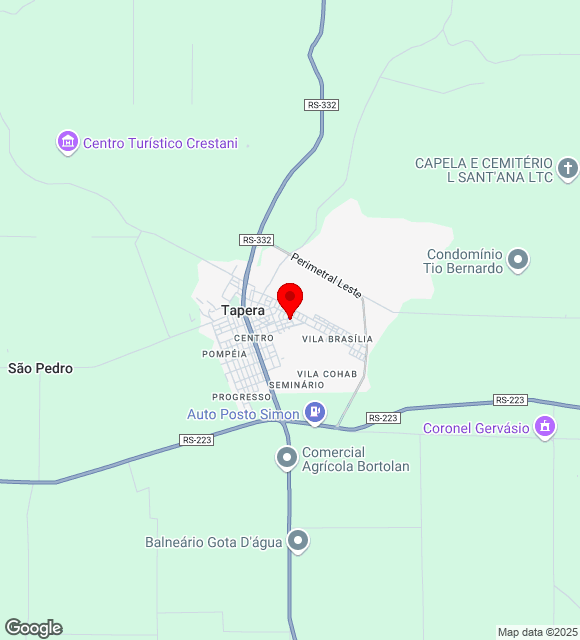 Mapa da localização