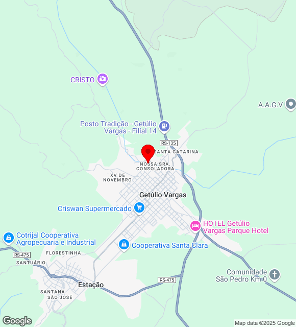 Mapa da localização