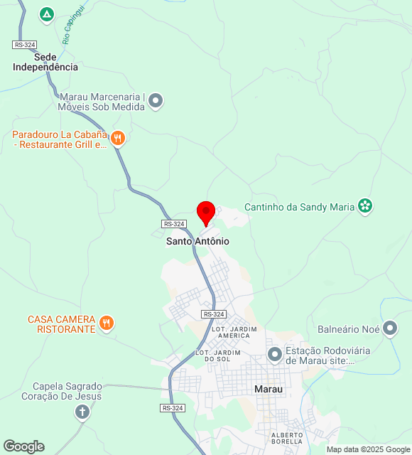 Mapa da localização