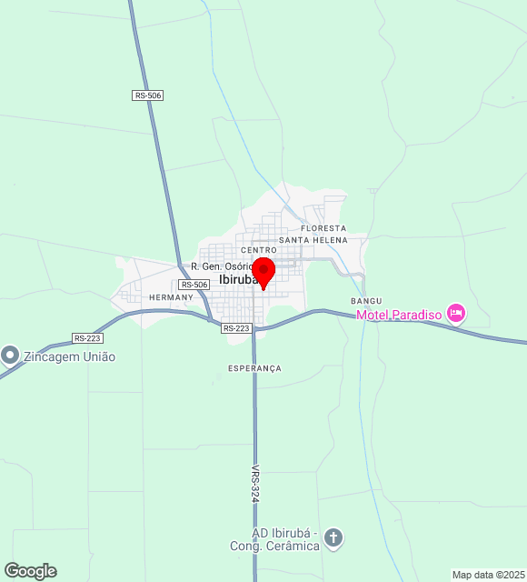Mapa da localização
