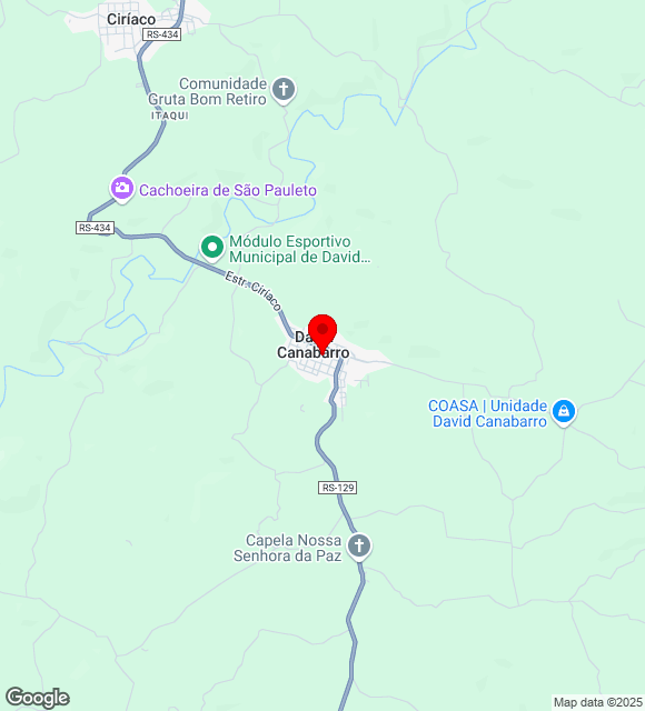 Mapa da localização