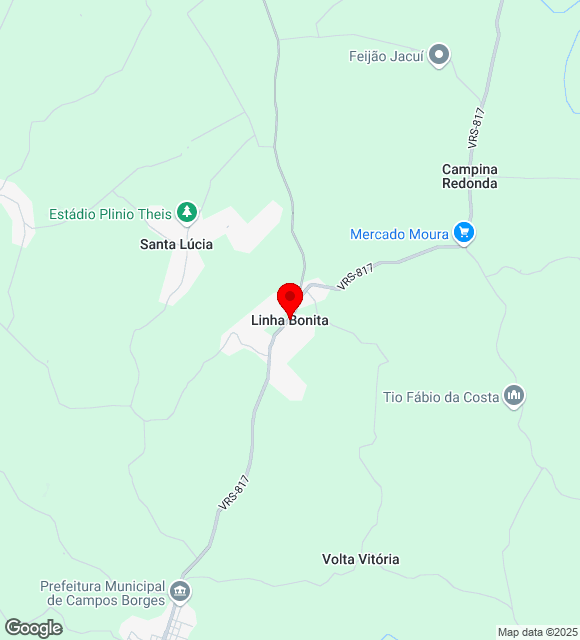 Mapa da localização