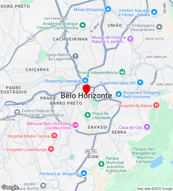 Mapa da localização