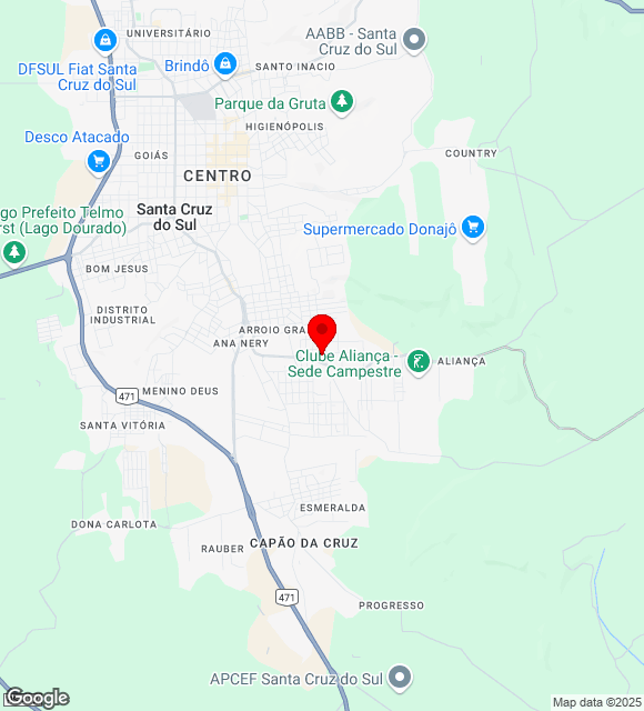Mapa da localização