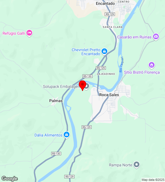 Mapa da localização