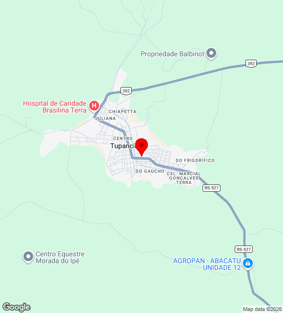 Mapa da localização