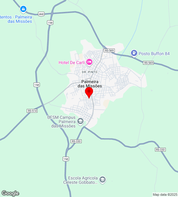 Mapa da localização