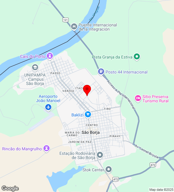 Mapa da localização
