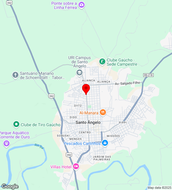 Mapa da localização