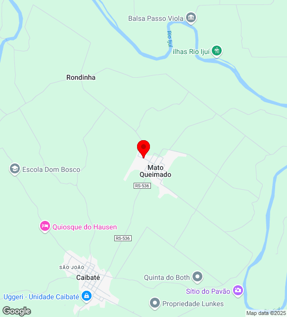 Mapa da localização