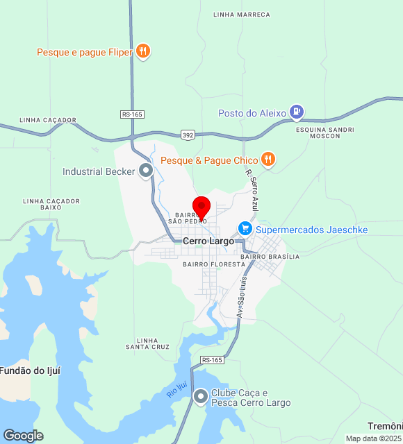 Mapa da localização