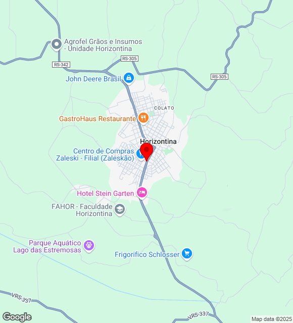 Mapa da localização