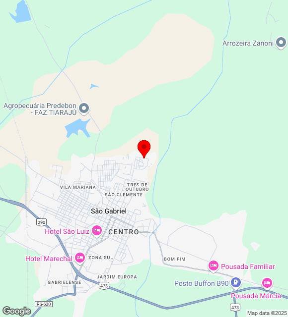 Mapa da localização