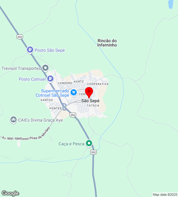 Mapa da localização