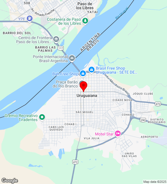 Mapa da localização