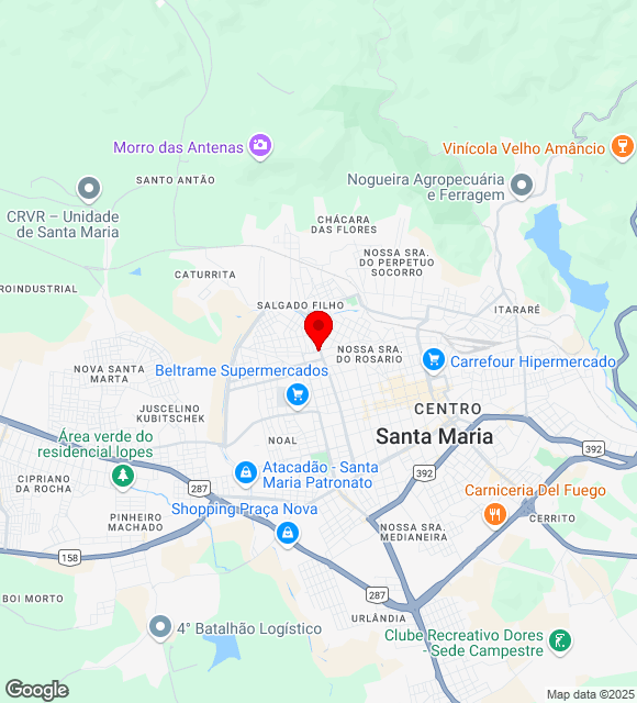Mapa da localização