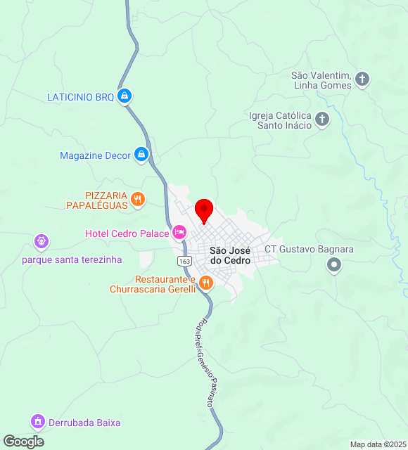Mapa da localização