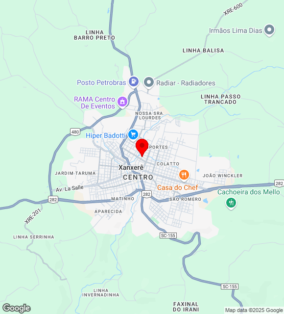Mapa da localização