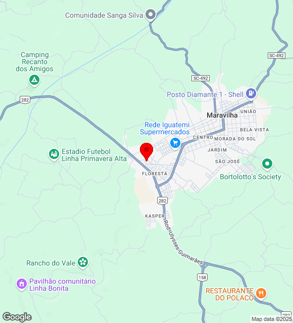 Mapa da localização