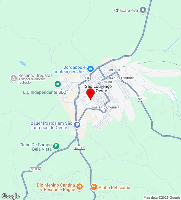 Mapa da localização