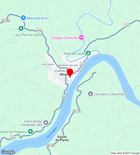 Mapa da localização