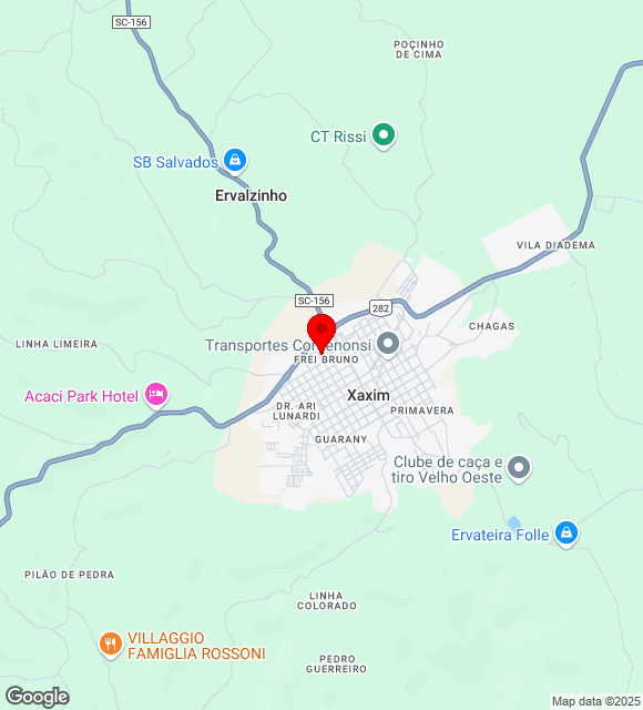 Mapa da localização
