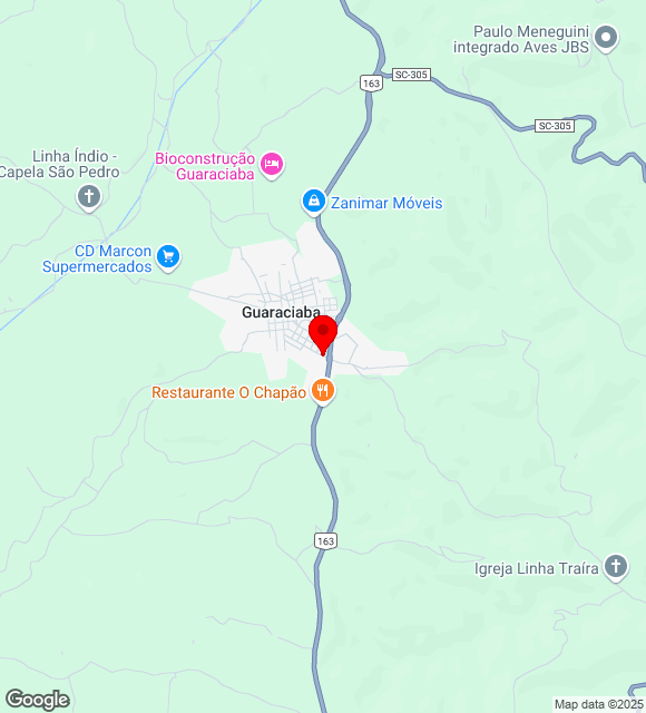 Mapa da localização