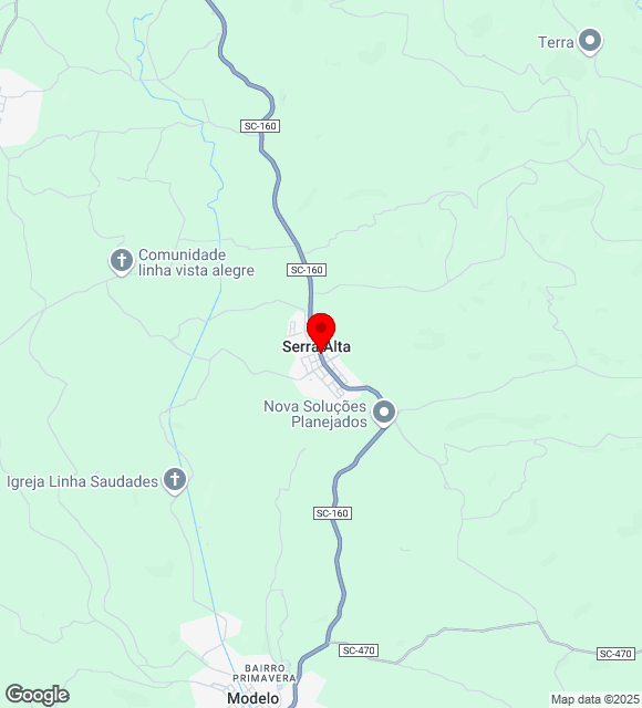Mapa da localização