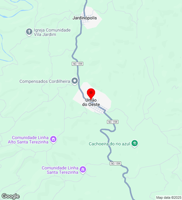 Mapa da localização