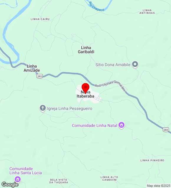 Mapa da localização